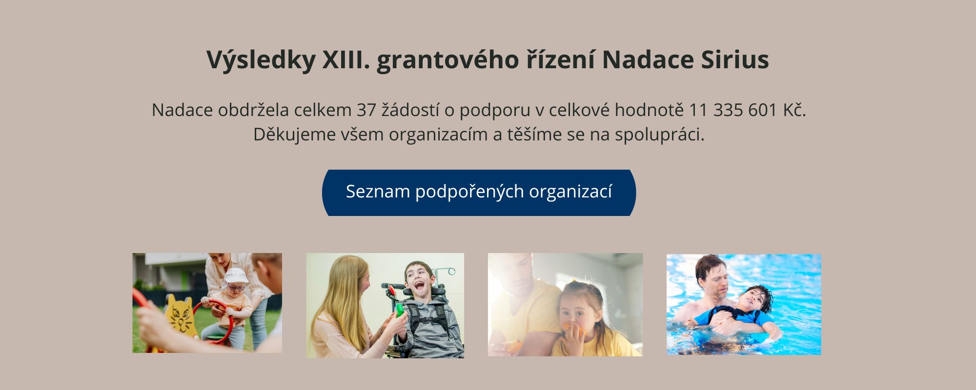 XIII. Grantové řízení Nadace Sirius